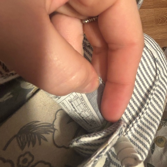 Tommy Bahama Blue & White Striped Sneakers Size 10 - Picture 5 of 10